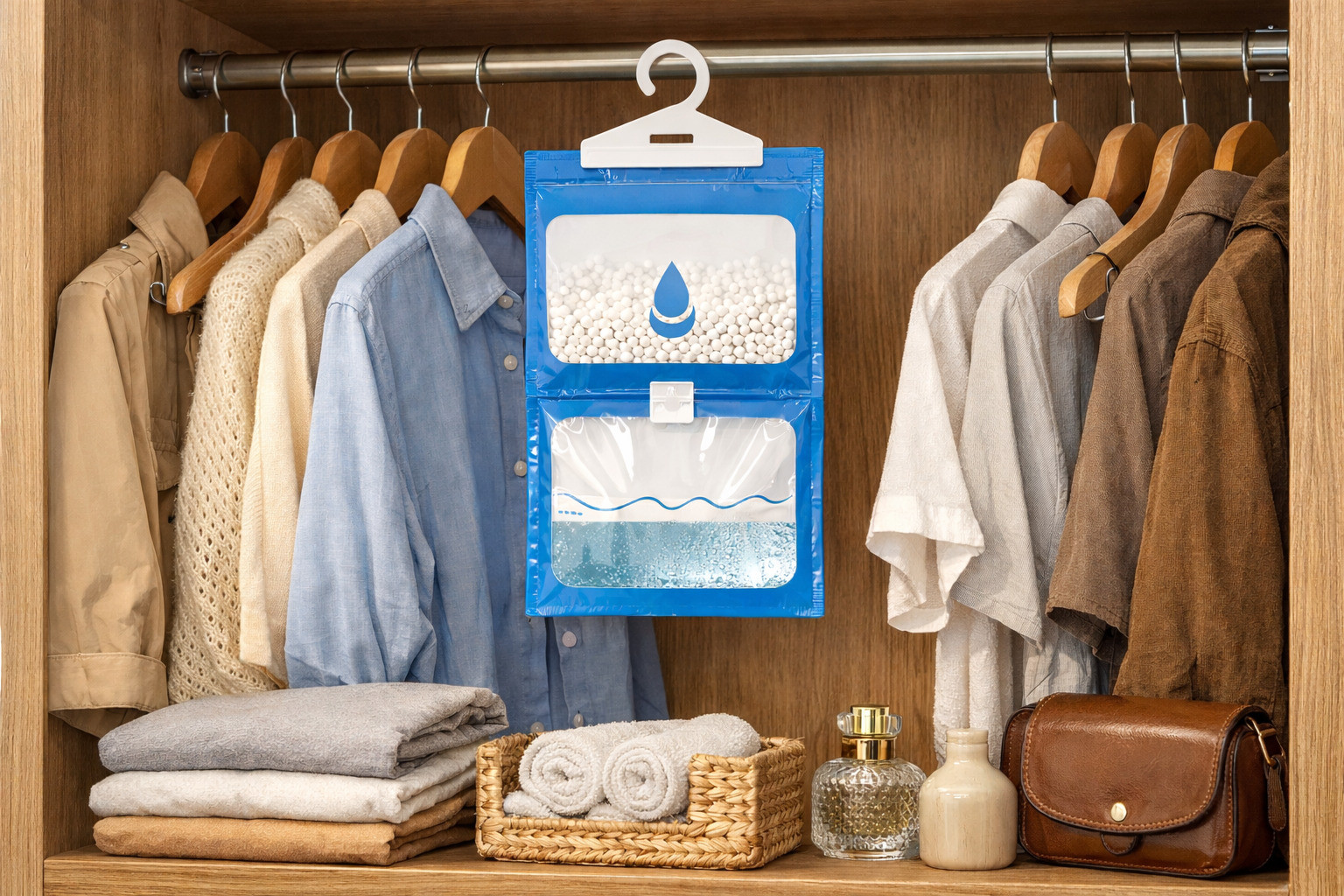 Cách hút ẩm tủ quần áo đơn giản, giữ tủ luôn khô ráo