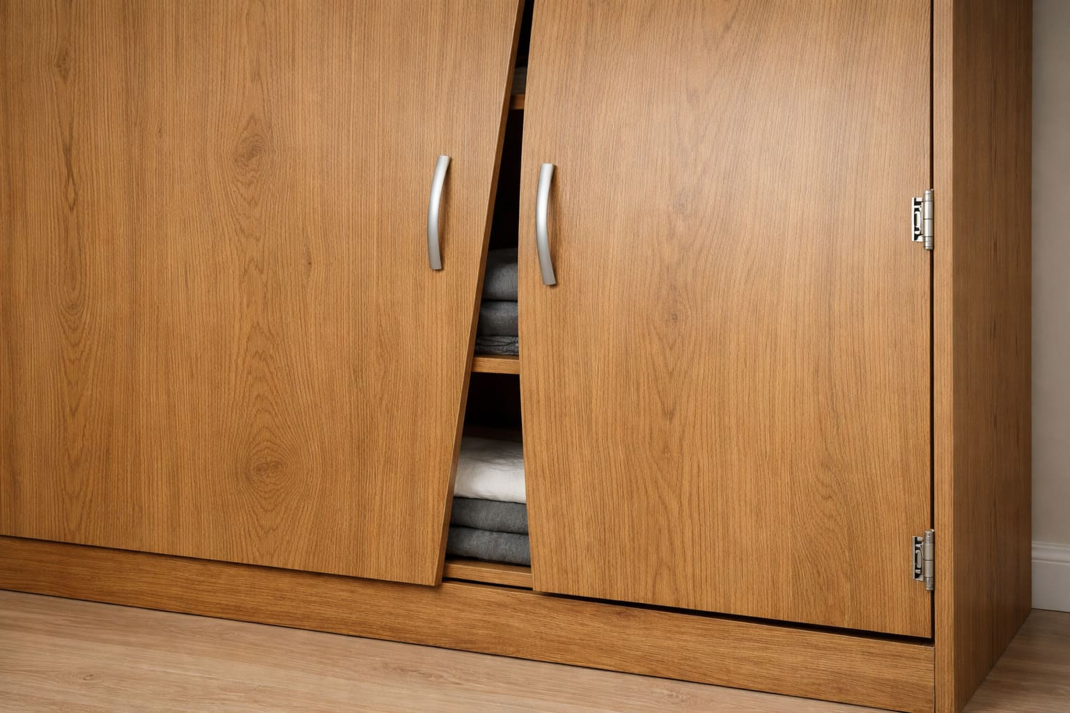 Cánh tủ bị xệ do trọng lượng cánh quá nặng