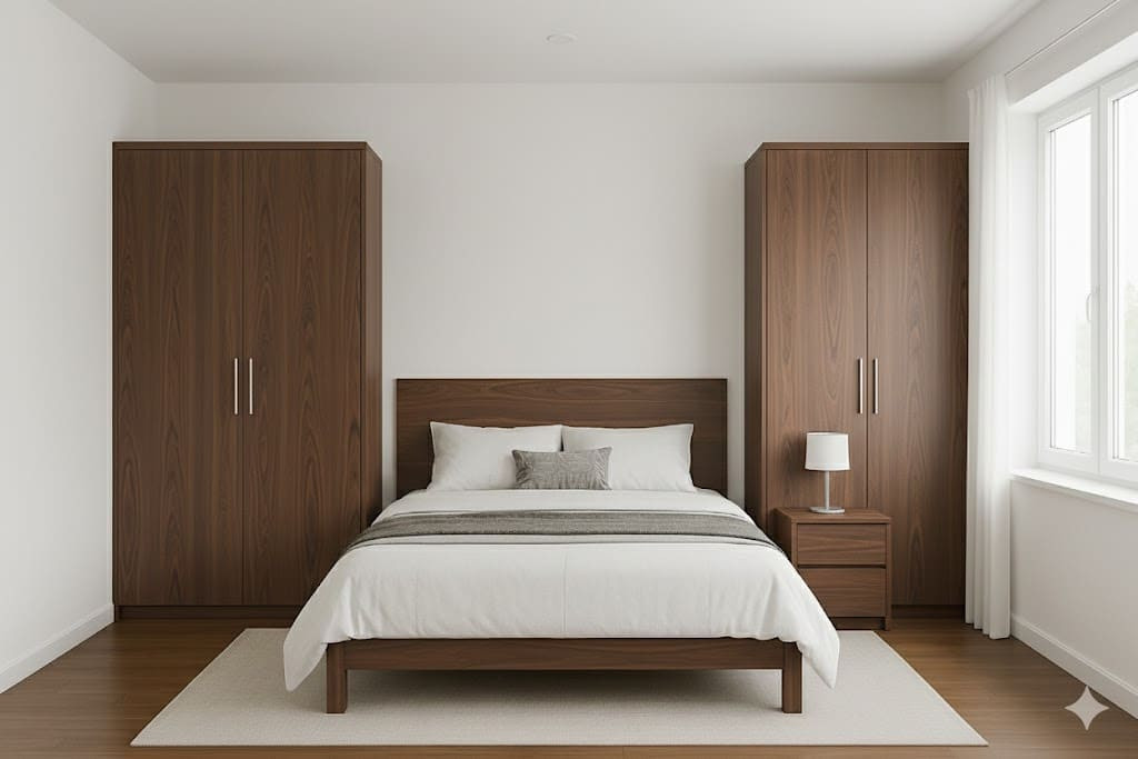 Có nên để 2 tủ quần áo trong phòng ngủ?