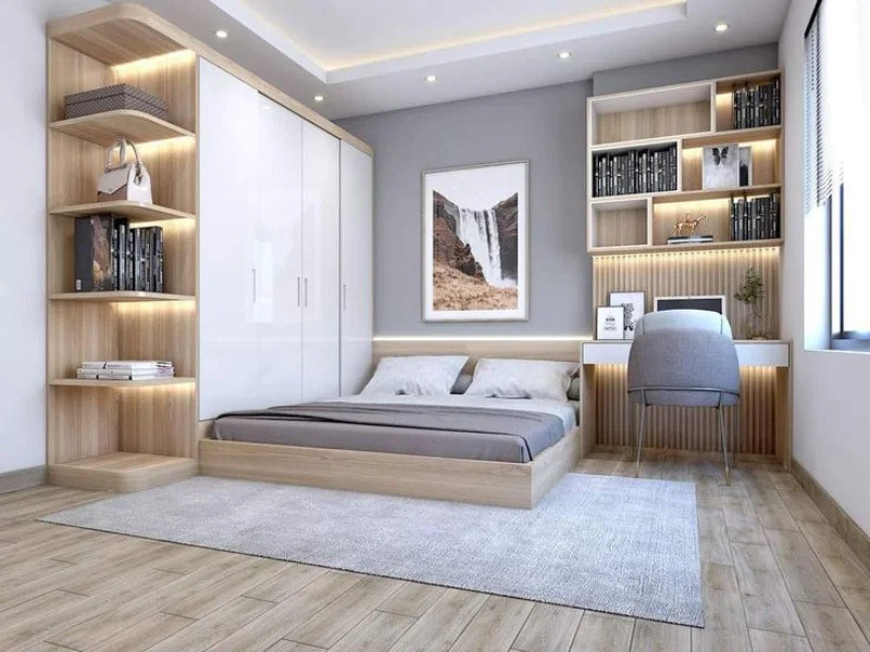 Vị trí nào phù hợp hơn để đặt tủ quần áo?
