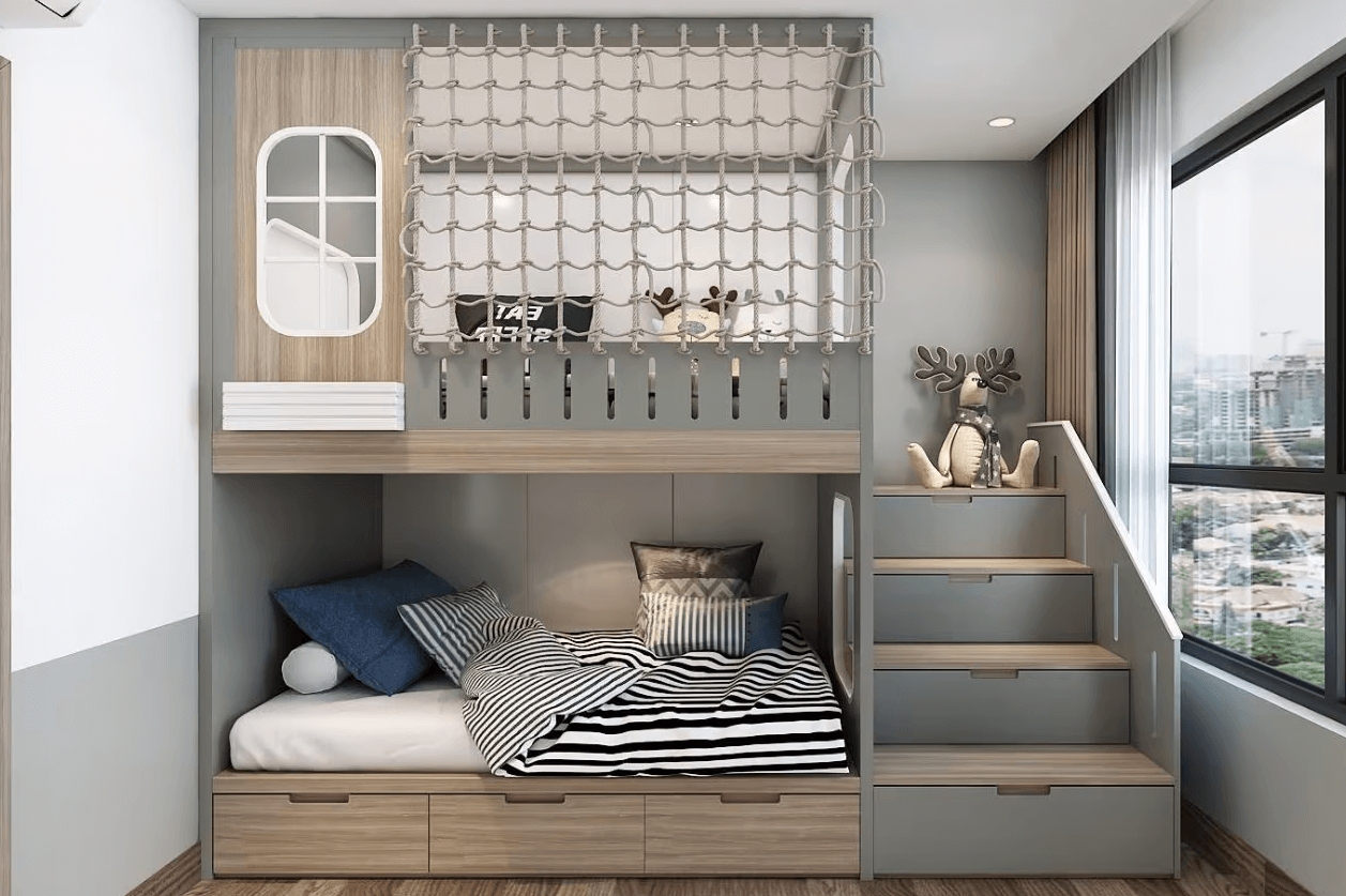 Lợi ích lớn của giường 2 tầng