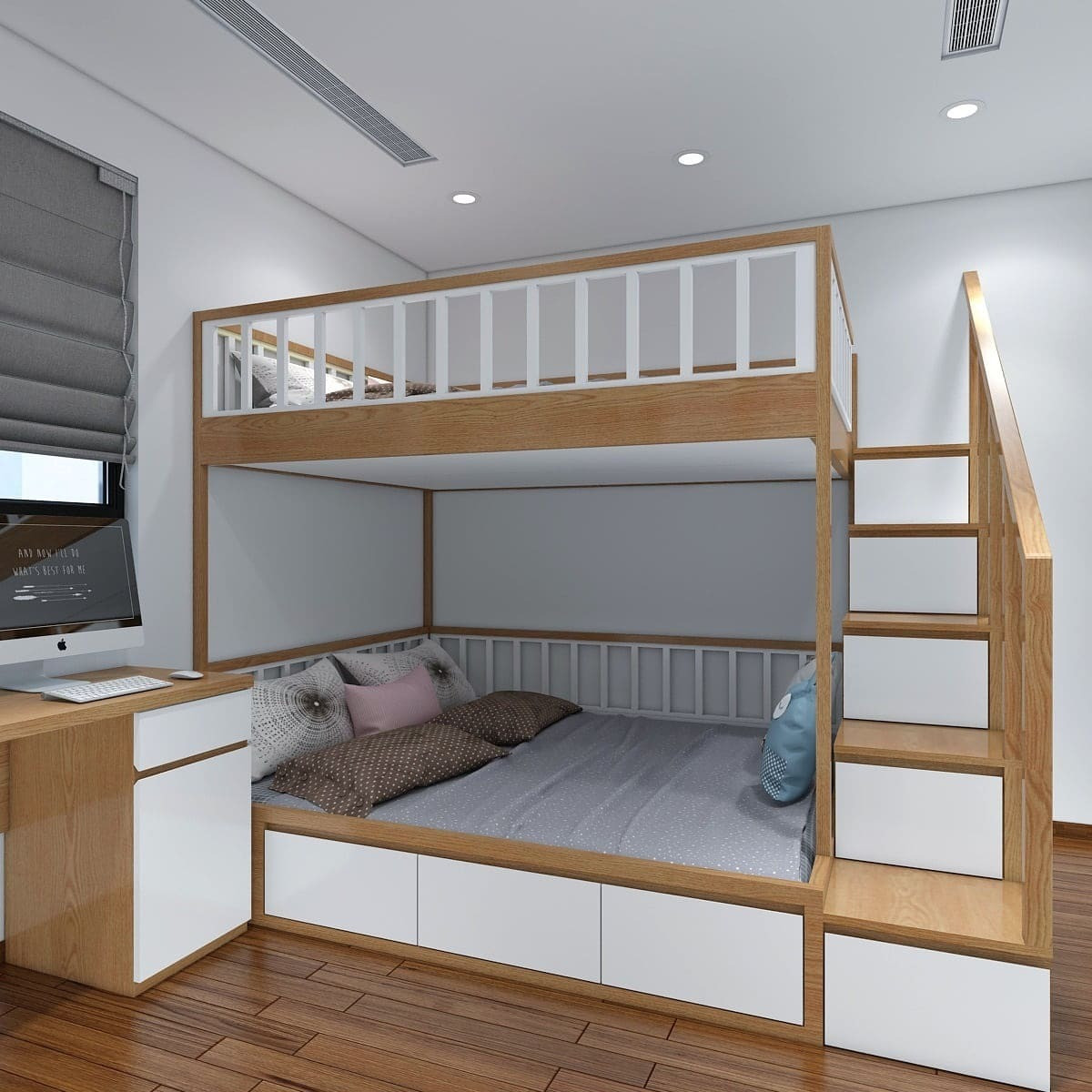  Giường tầng dành cho 4 người