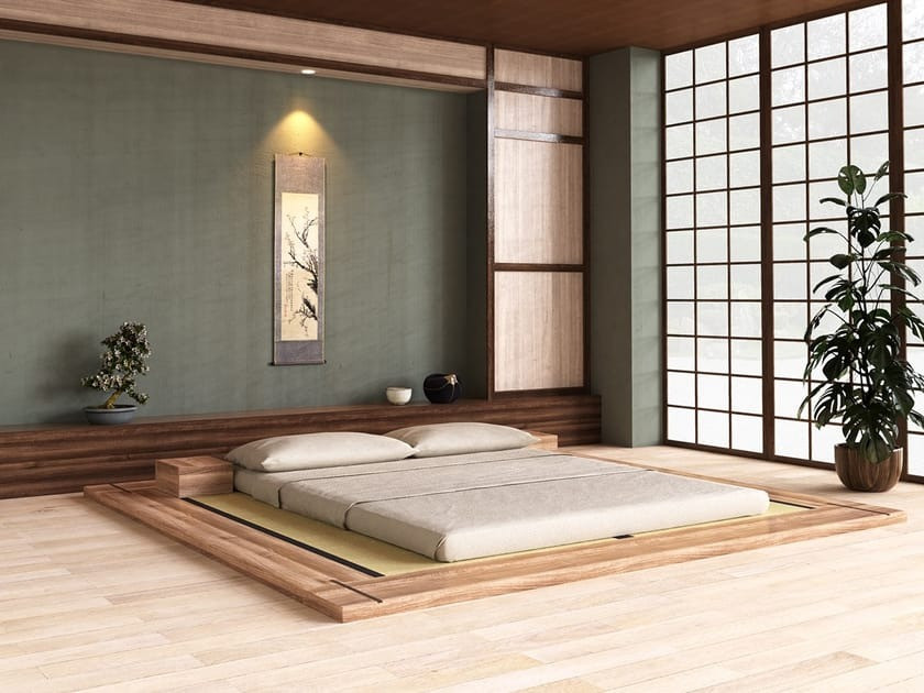  Giường kiểu Nhật làm từ chất liệu thân thiện, kết cấu bền bỉ