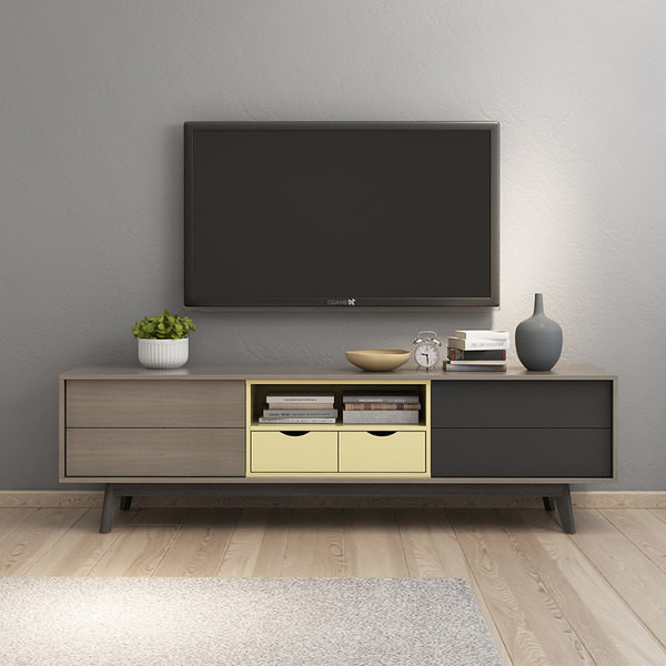  Kệ tivi 1m8 phối màu hiện đại, phá cách