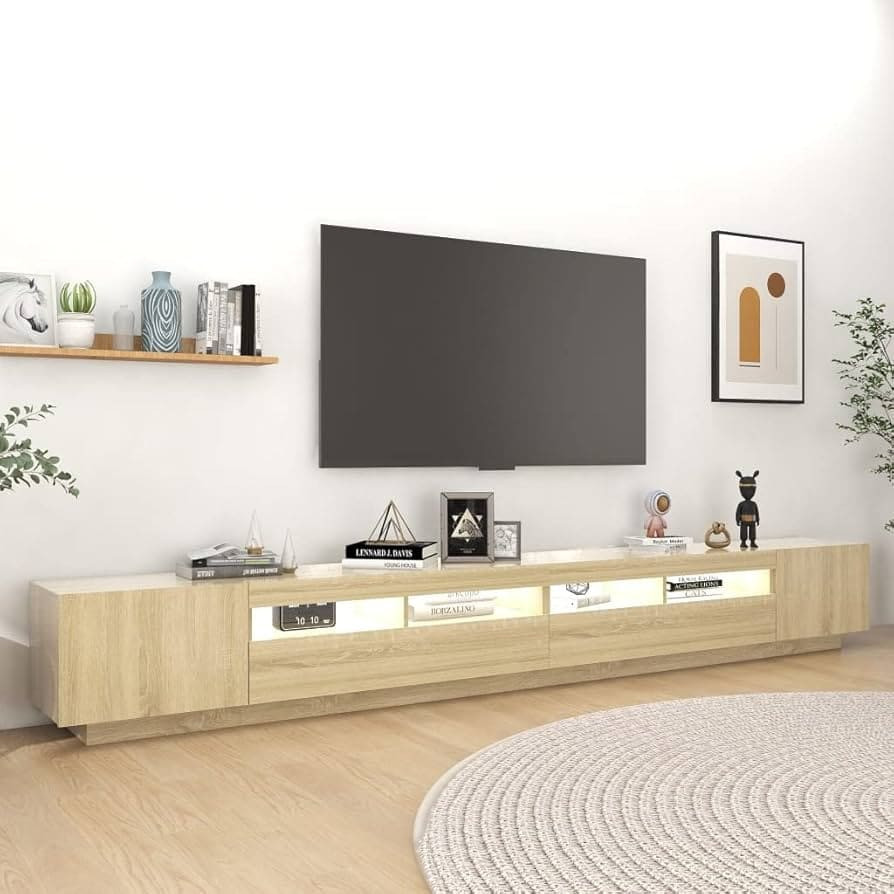 Kệ tivi dài dạng liền khối
