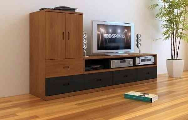 Cho phép đặt tivi kết hợp trưng bày sách, ảnh hoặc đồ phong thủy