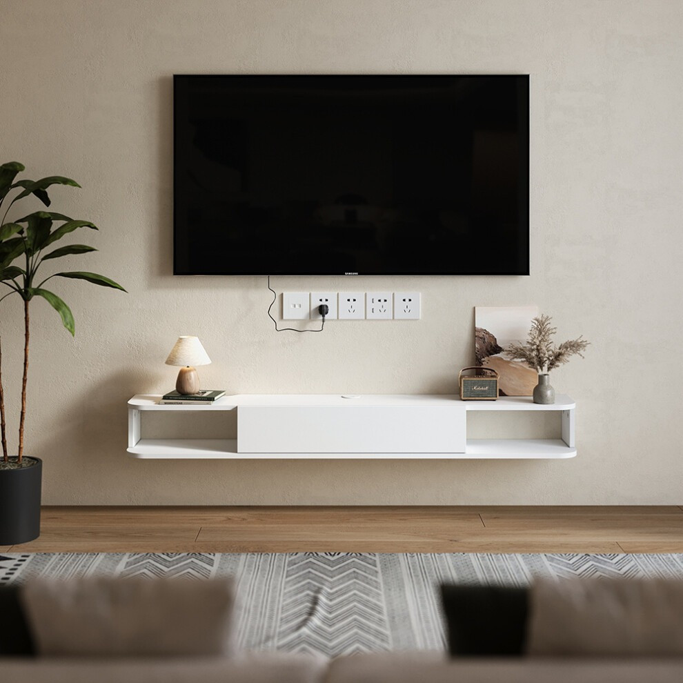  Kệ tivi treo tường thiết kế đơn giản