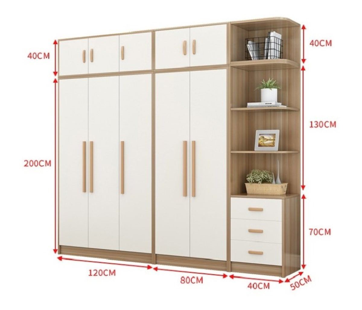 Kích thước tủ quần áo kịch trần tiêu chuẩn