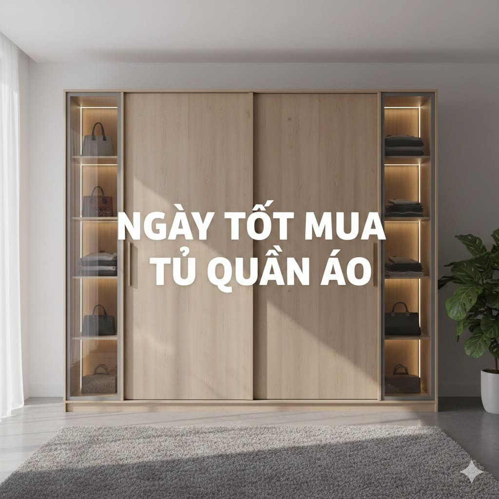 Chọn ngày tốt mua tủ quần áo theo phong thủy và tuổi gia chủ
