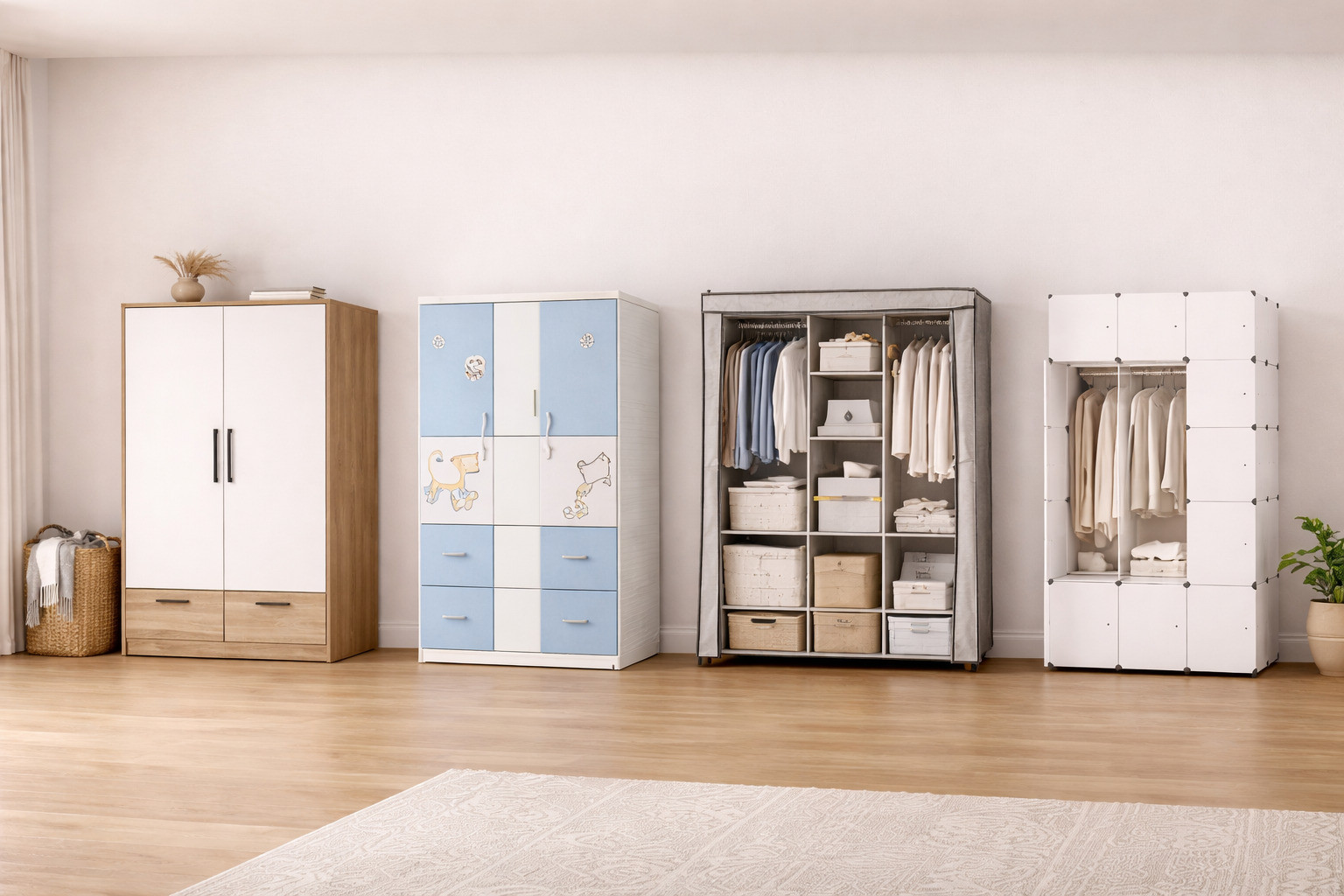 So sánh nhanh các loại tủ cho người ở trọ