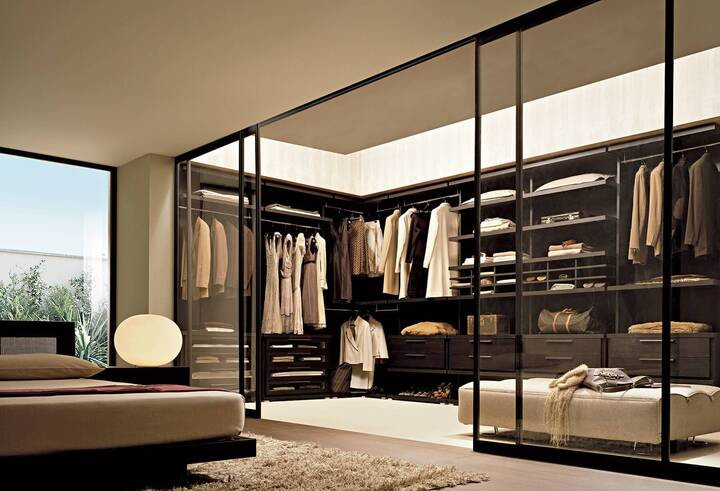 Phòng thay đồ mở (Open concept)