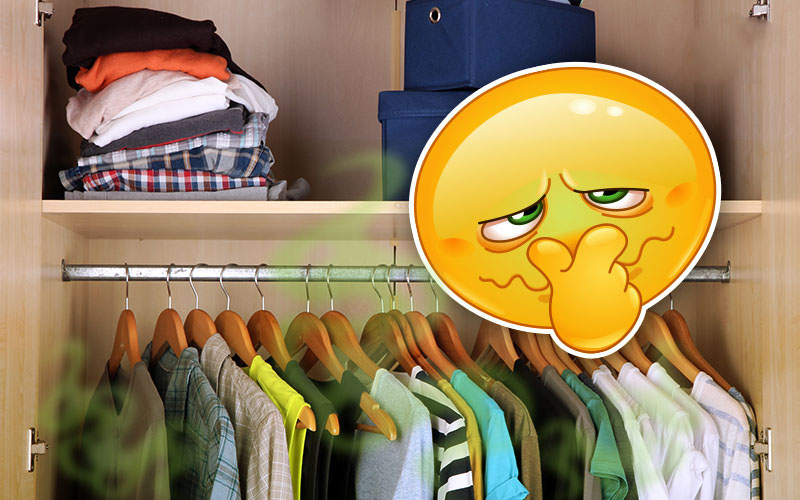 Cách xử lý quần áo để trong tủ bị hôi