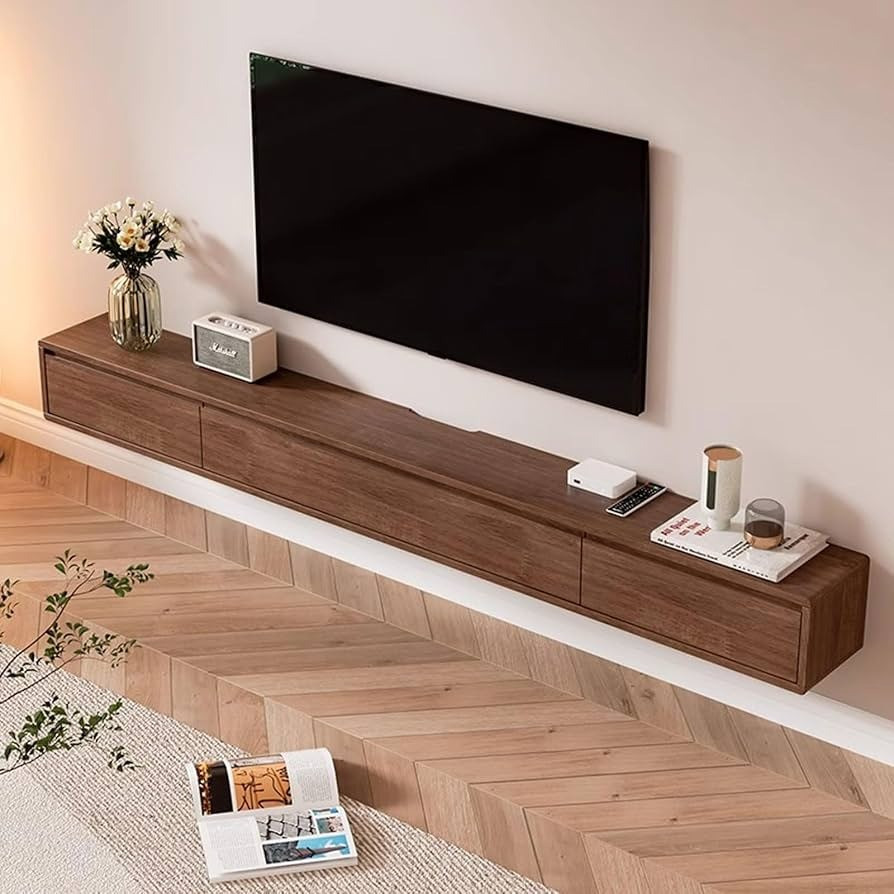  Kệ tivi hoặc kệ trang trí là yếu tố giúp tăng tính thẩm mỹ cho phòng ngủ