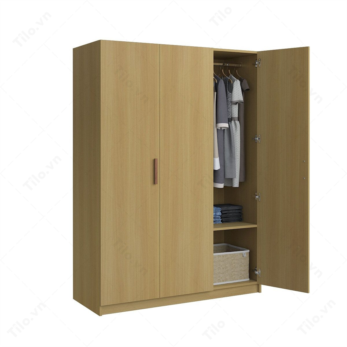 Tủ quần áo 1m6 gỗ công nghiệp MDF