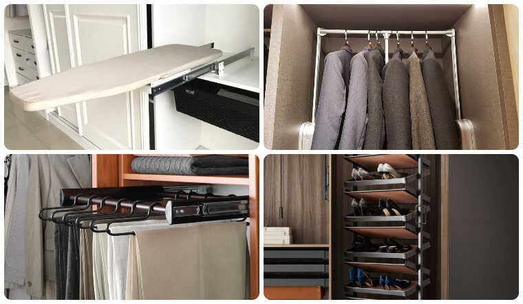 Hộc kéo và ngăn phụ kiện