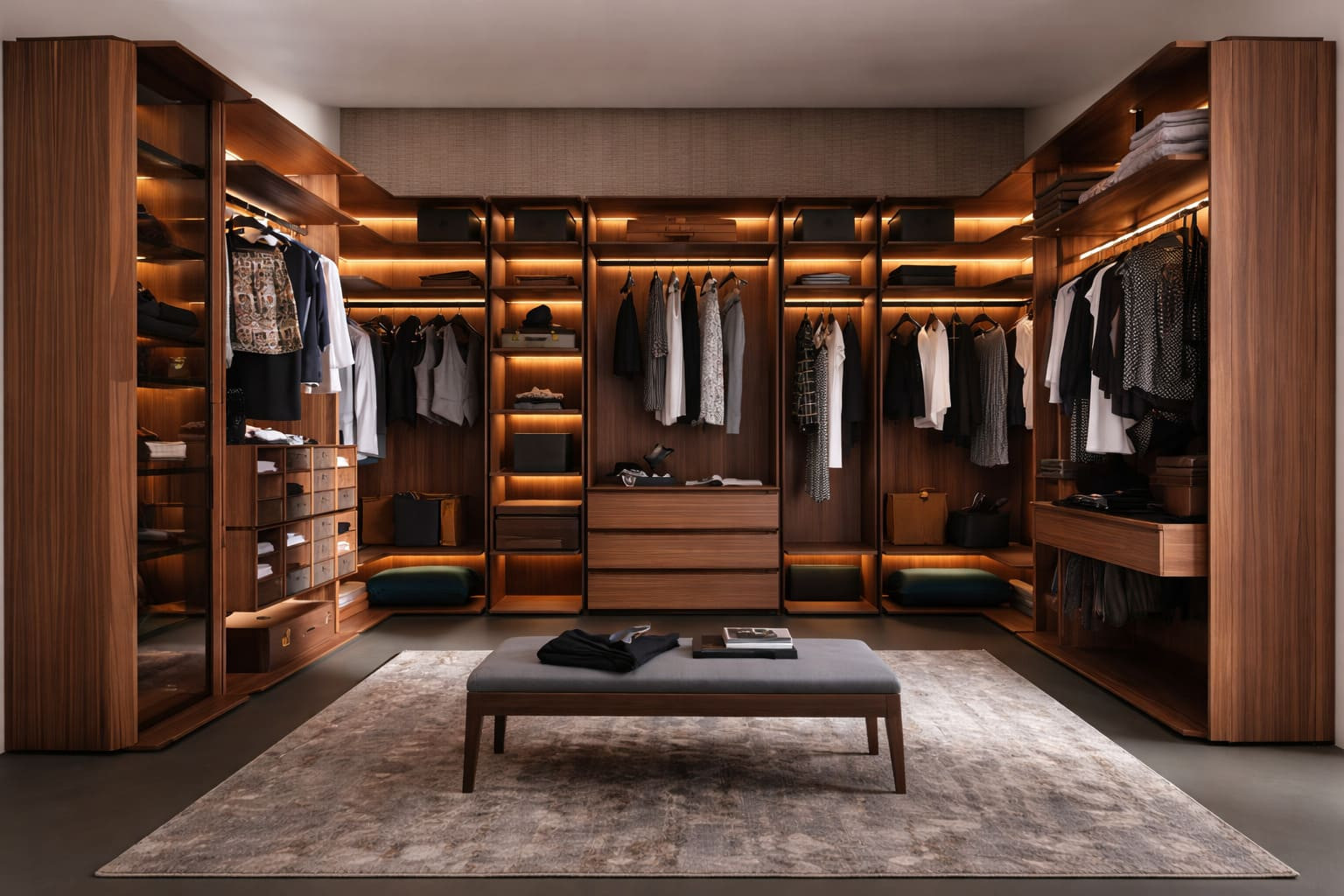 Tủ quần áo chữ U