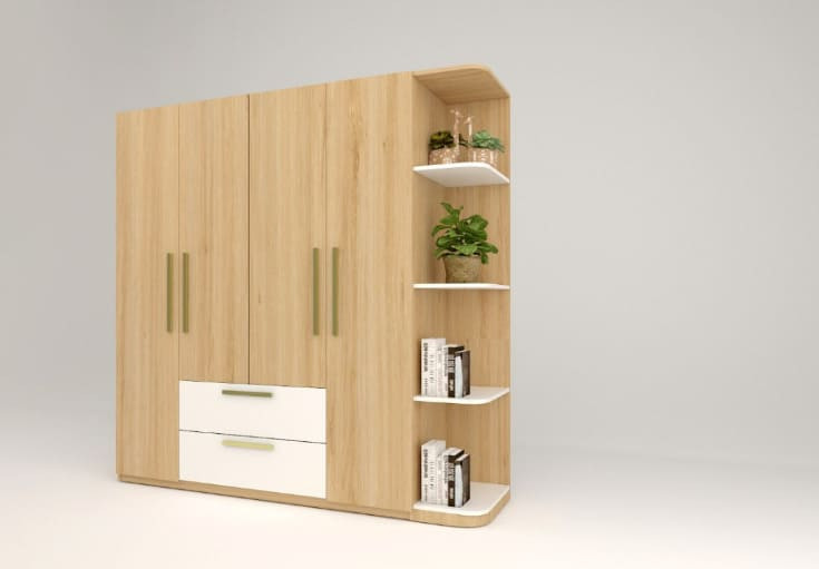 Tuyển tập 33+ mẫu tủ quần áo có kệ góc đẹp cho phòng ngủ 