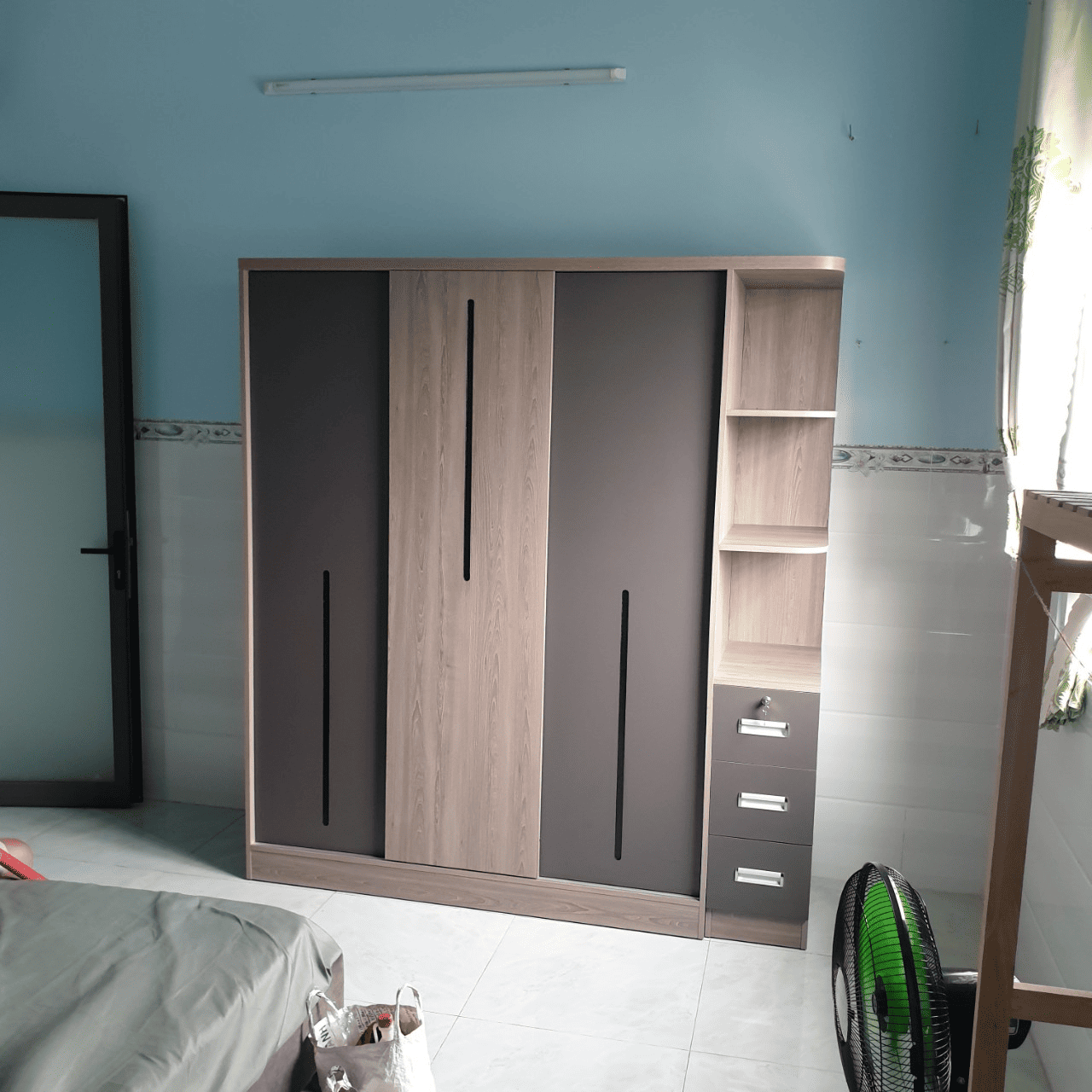 Tủ quần áo cửa lùa 2m phù hợp với nhiều kiểu không gian sống