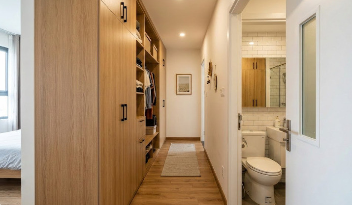 Tủ quần áo đối diện nhà vệ sinh có tốt không? Cách hóa giải