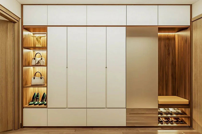  Chọn mua tủ quần áo kịch trần chất liệu MDF tại Tilo