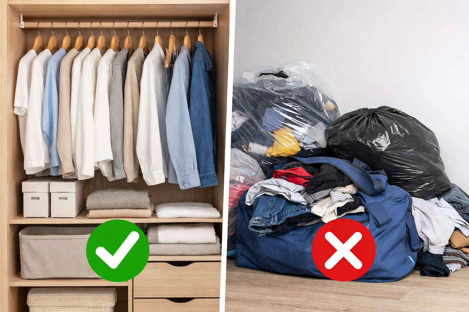 Sinh viên nên chọn mua tủ quần áo thay vì dùng túi, dùng hộp đựng