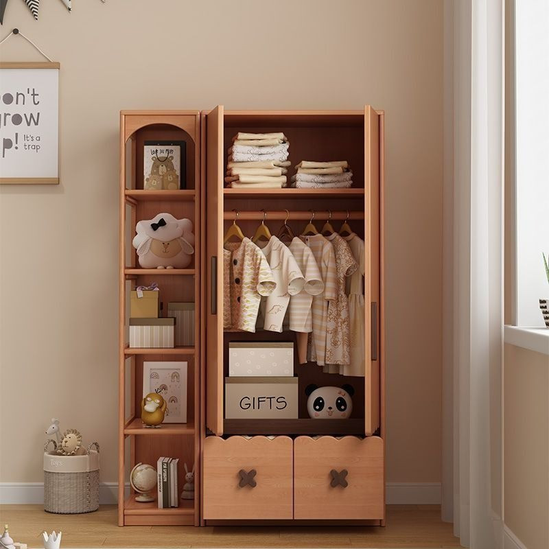  Tủ quần áo trẻ em kết hợp kệ sách