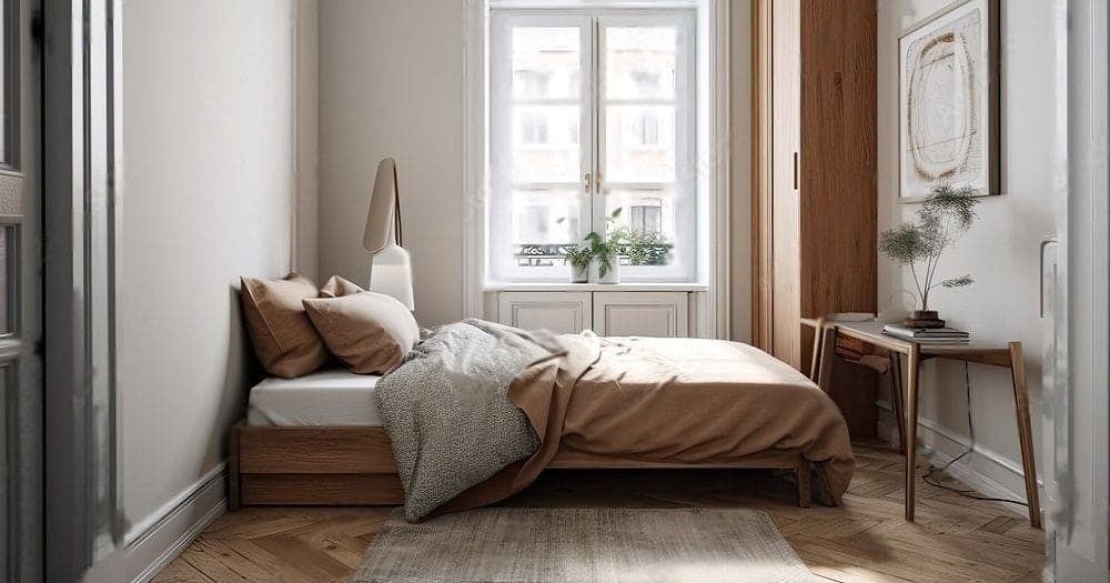 Decor phòng ngủ tối giản phong cách Bắc Âu