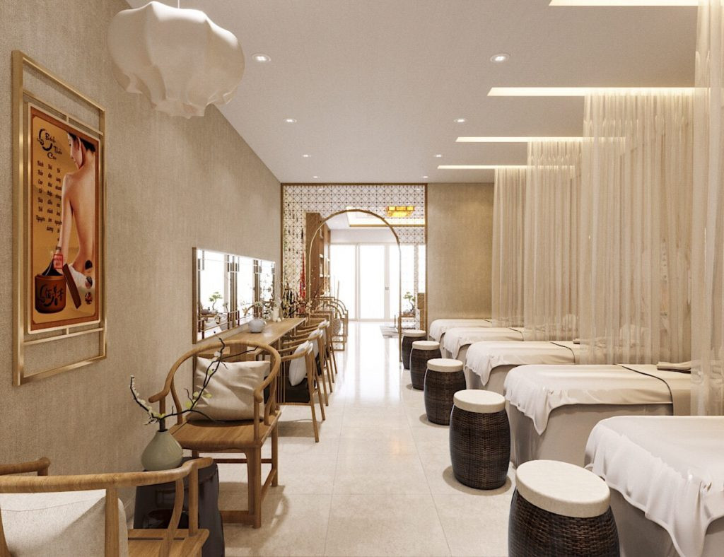 Decor spa phong cách Hàn Quốc rất được ưa chuộng