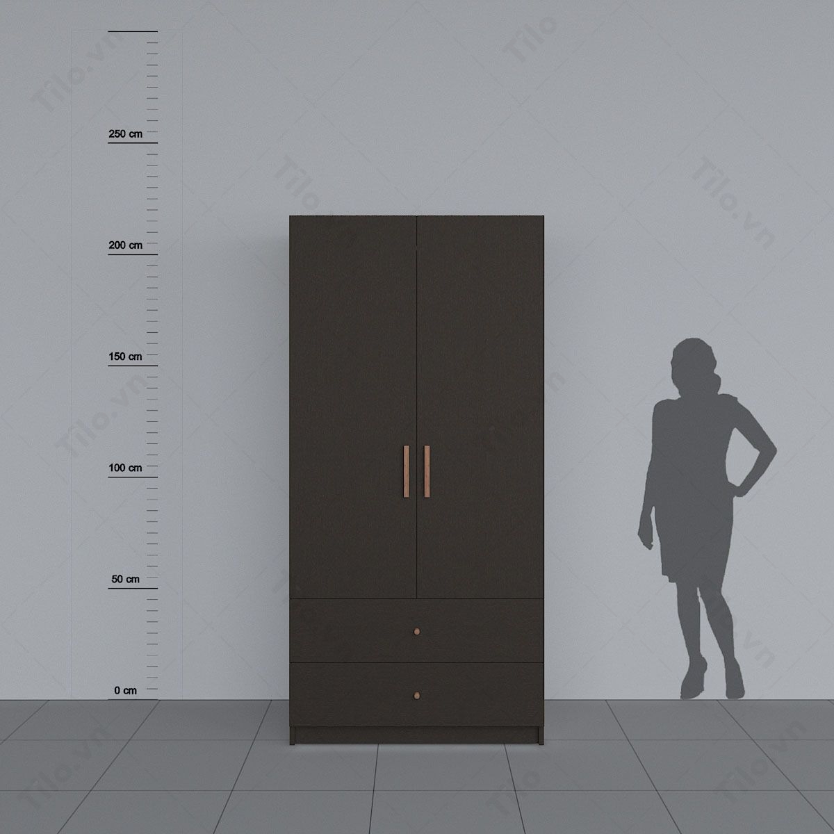 tủ áo tiện lợi màu đen