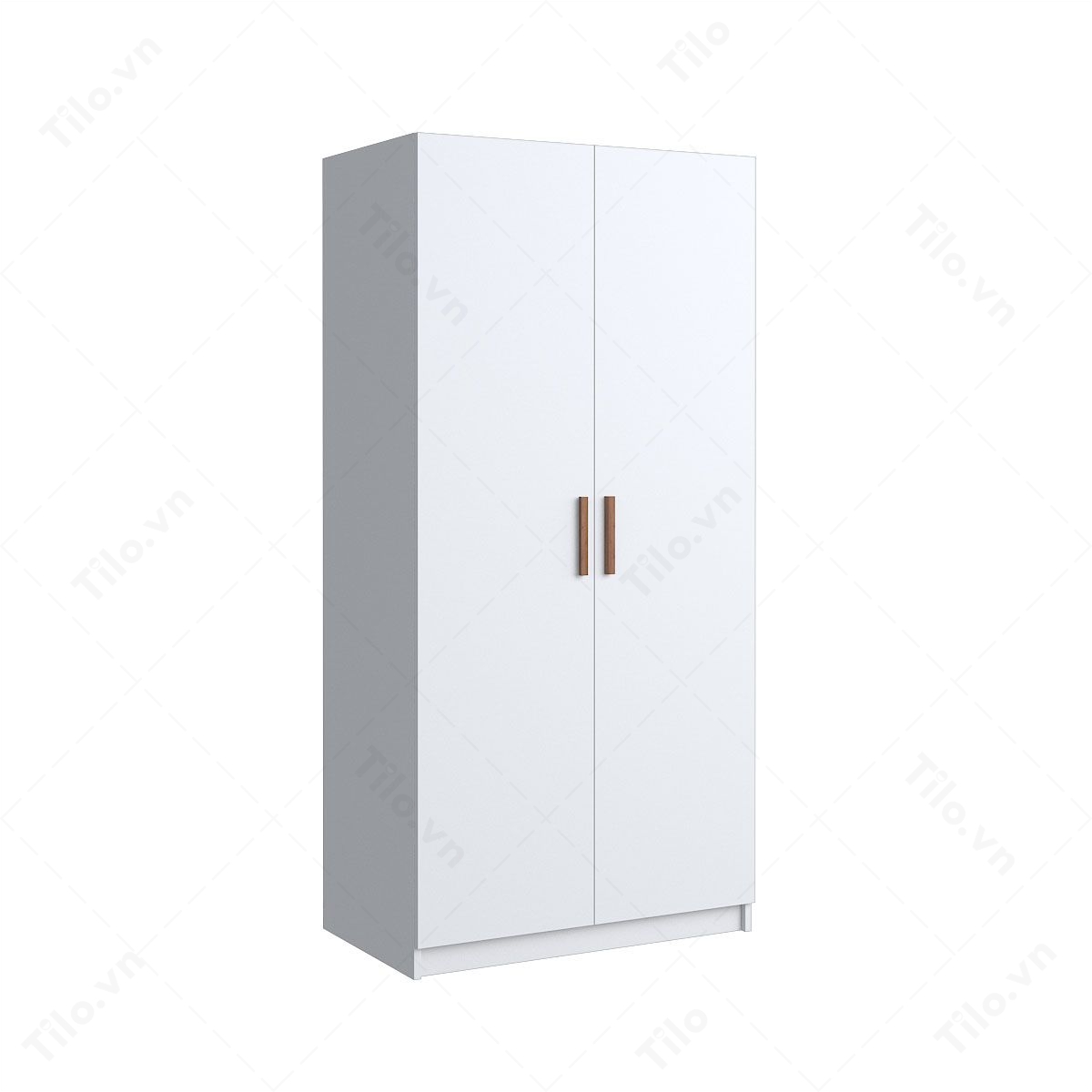 Tủ quần áo 2 cánh màu trắng