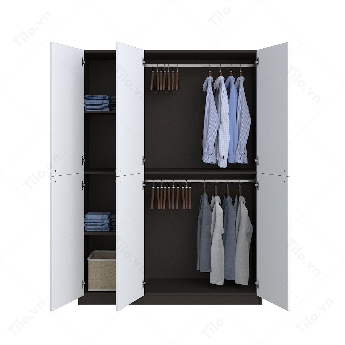 Mẫu tủ quần áo gỗ đẹp hiện đại