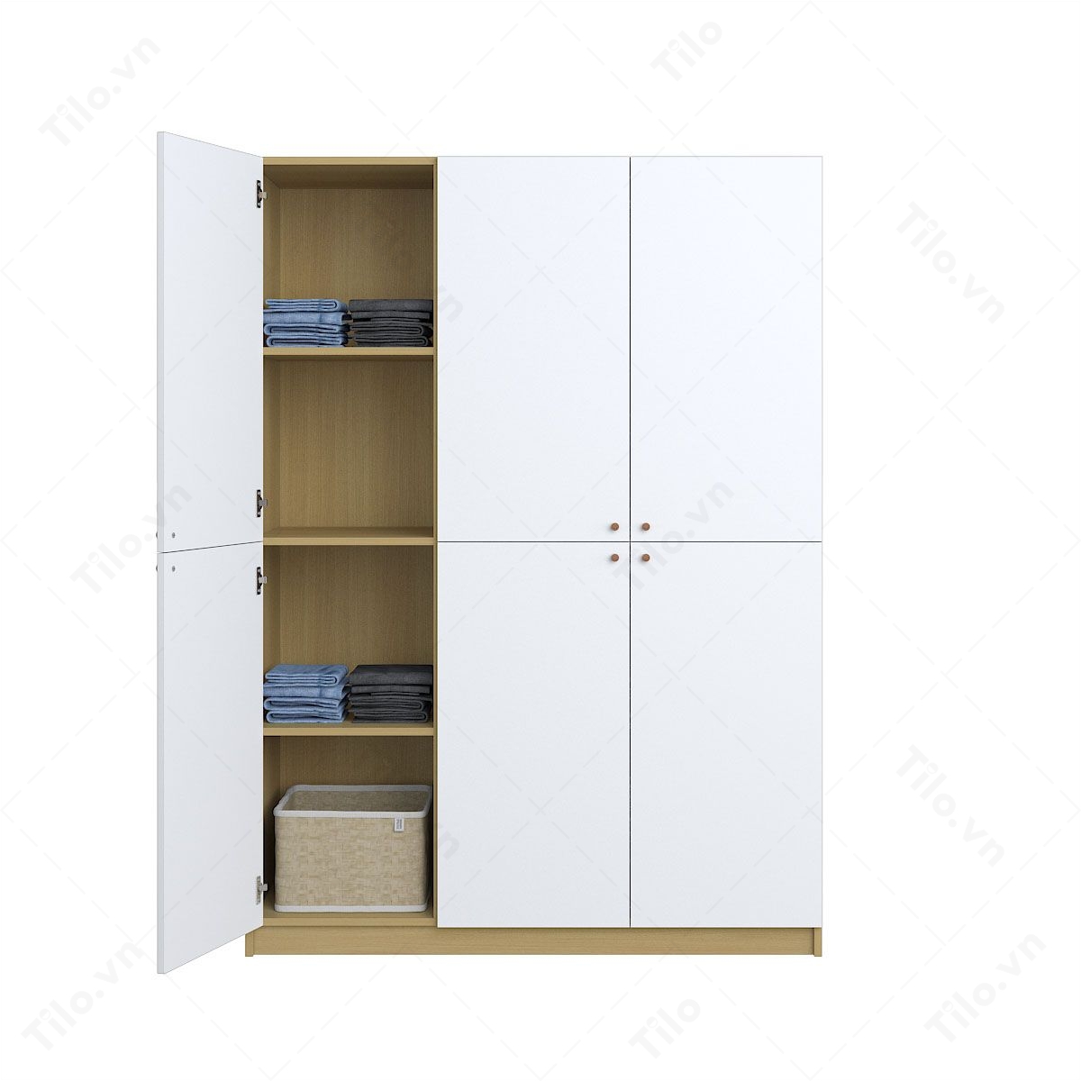 Mẫu tủ quần áo gỗ đẹp trẻ trung