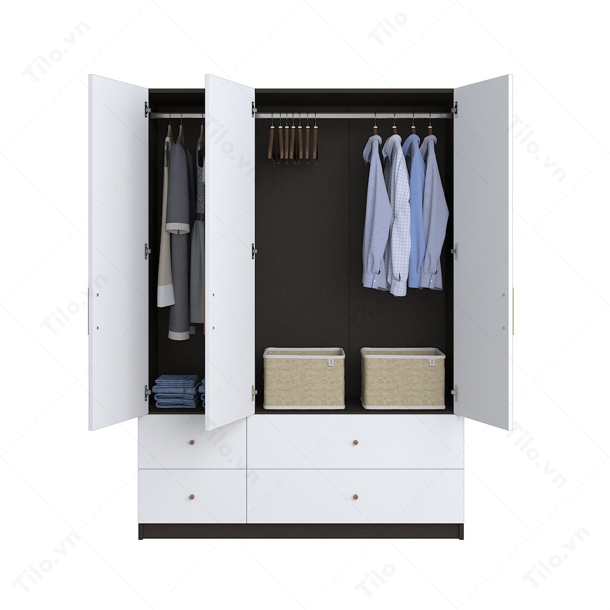 Tủ áo 3 cánh đẹp sang trọng