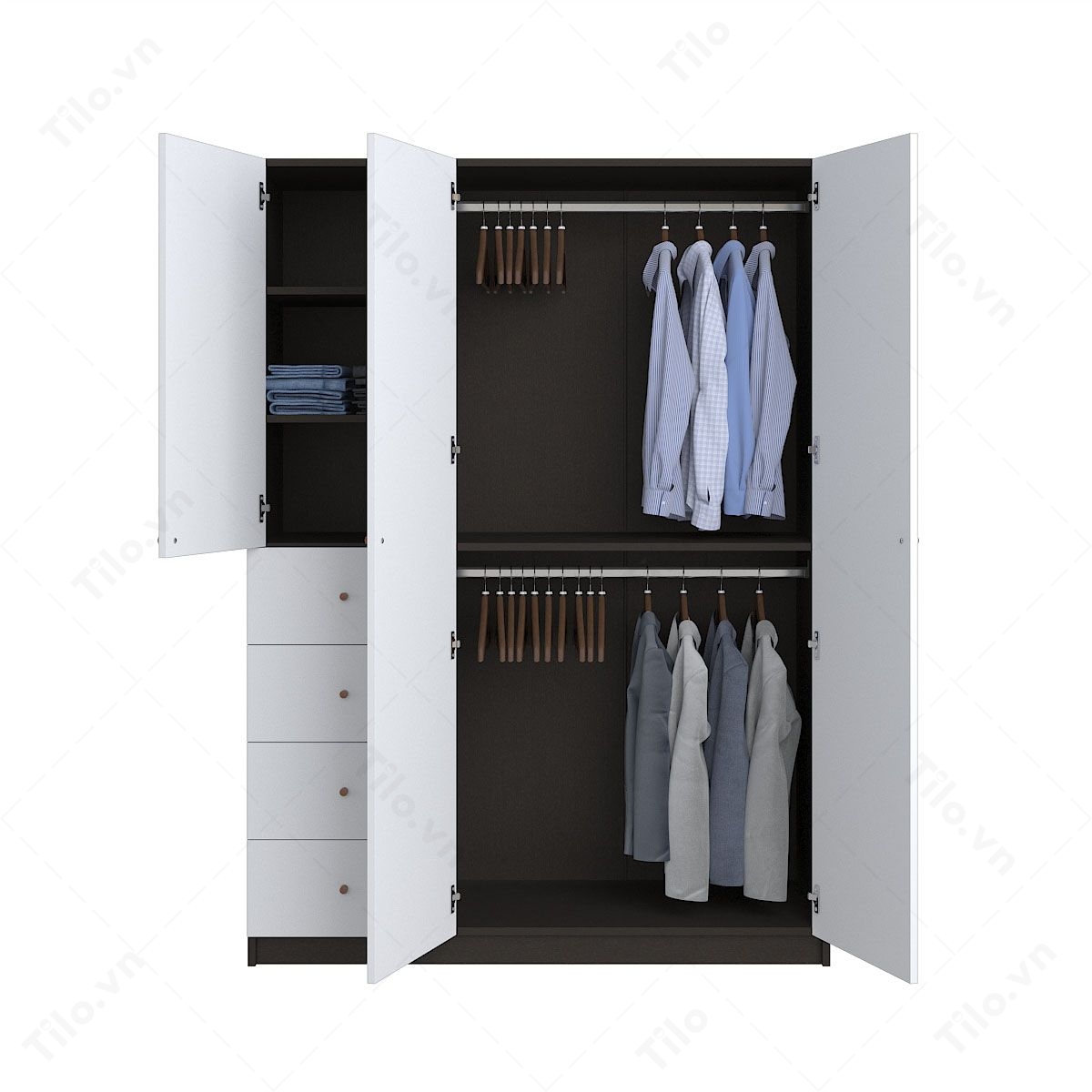 Tủ quần áo 3 cánh hiện đại