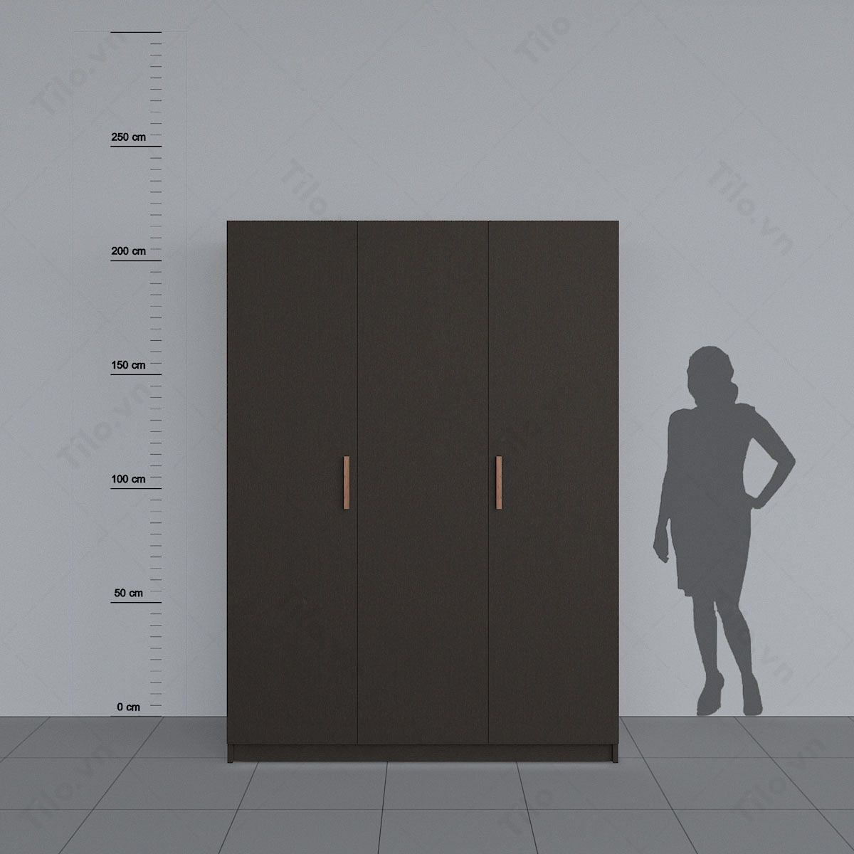 Tủ quần áo giá rẻ màu đen